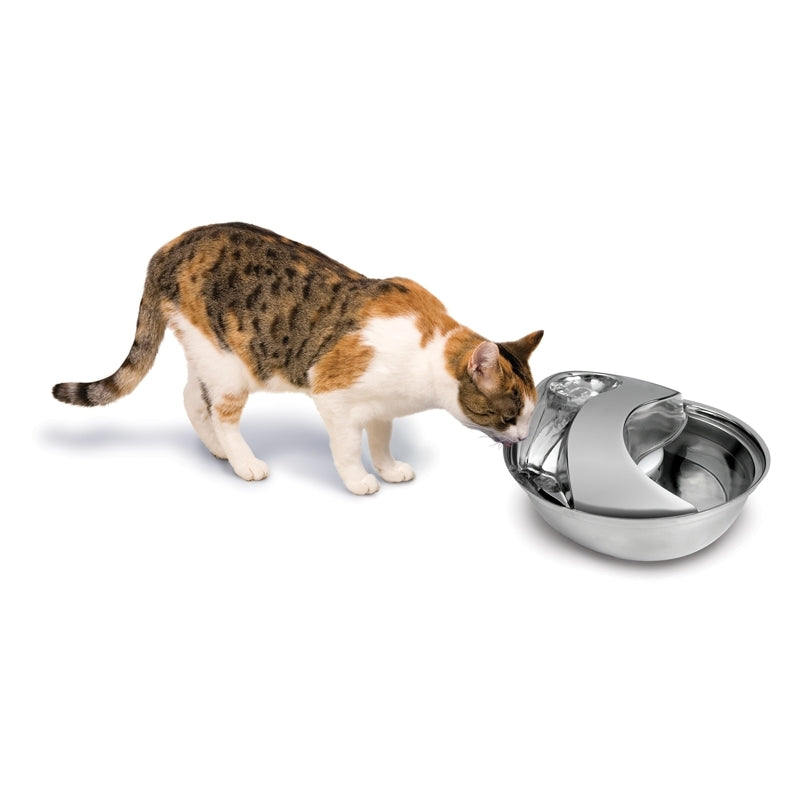 Pioneer Raindrop Stainless Steel Pet Water Fountain 1.6 Ltrs