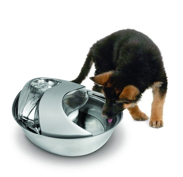 Pioneer Stainless Steel Raindrop Pet Dog Fountain 2.6 Ltrs