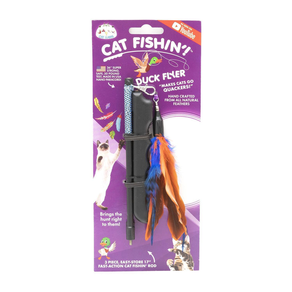 Cat Lures Cat Fishin' Rod Teaser Cat Toy - Duck Flyer 