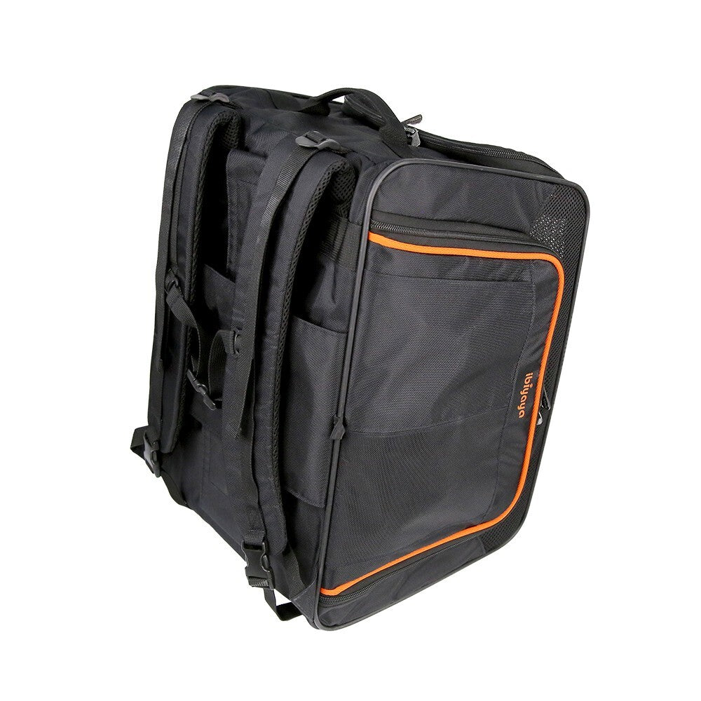 Ibiyaya JetPaw: Expandable Pet Carrier & Backpack - Obsidian/Orange