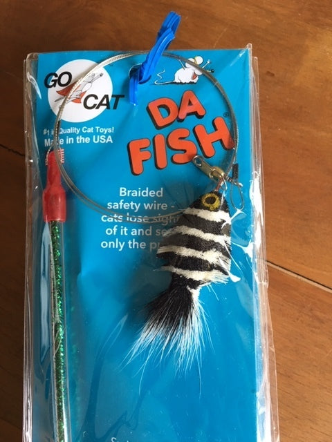 Go Cat Da Zebra Fish Da Bird Cat Wand Toy 