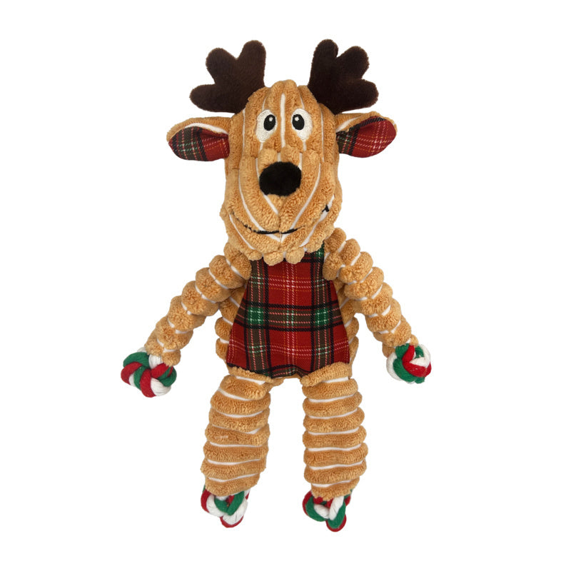 KONG Floppy Knots Christmas Holiday Reindeer Dog Toy - Sm/Med 