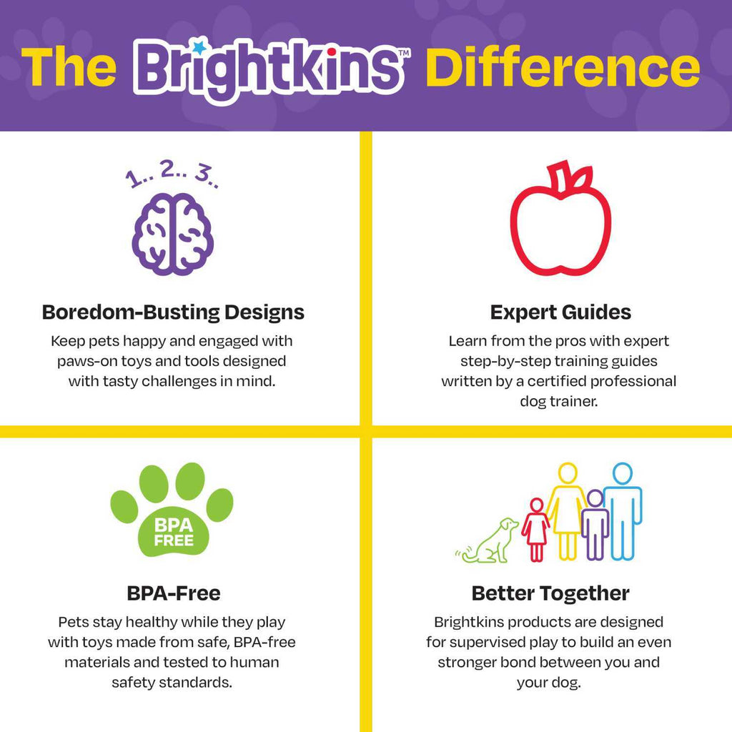 Brightkins Cupcake Party! Interactive Dog Treat Dispensing Toy & Puzzle