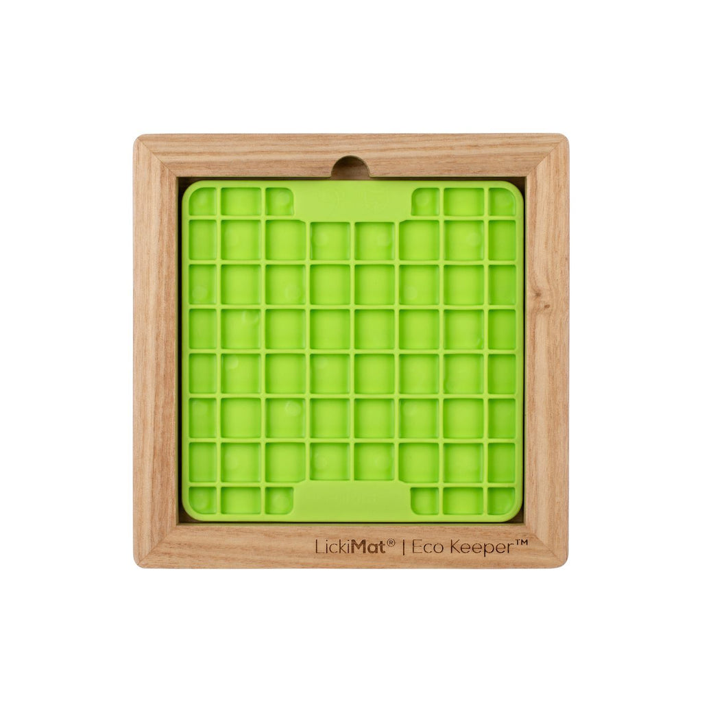 Lickimat Wooden Eco Slow Feeder Keeper - For Mini Lick Mats