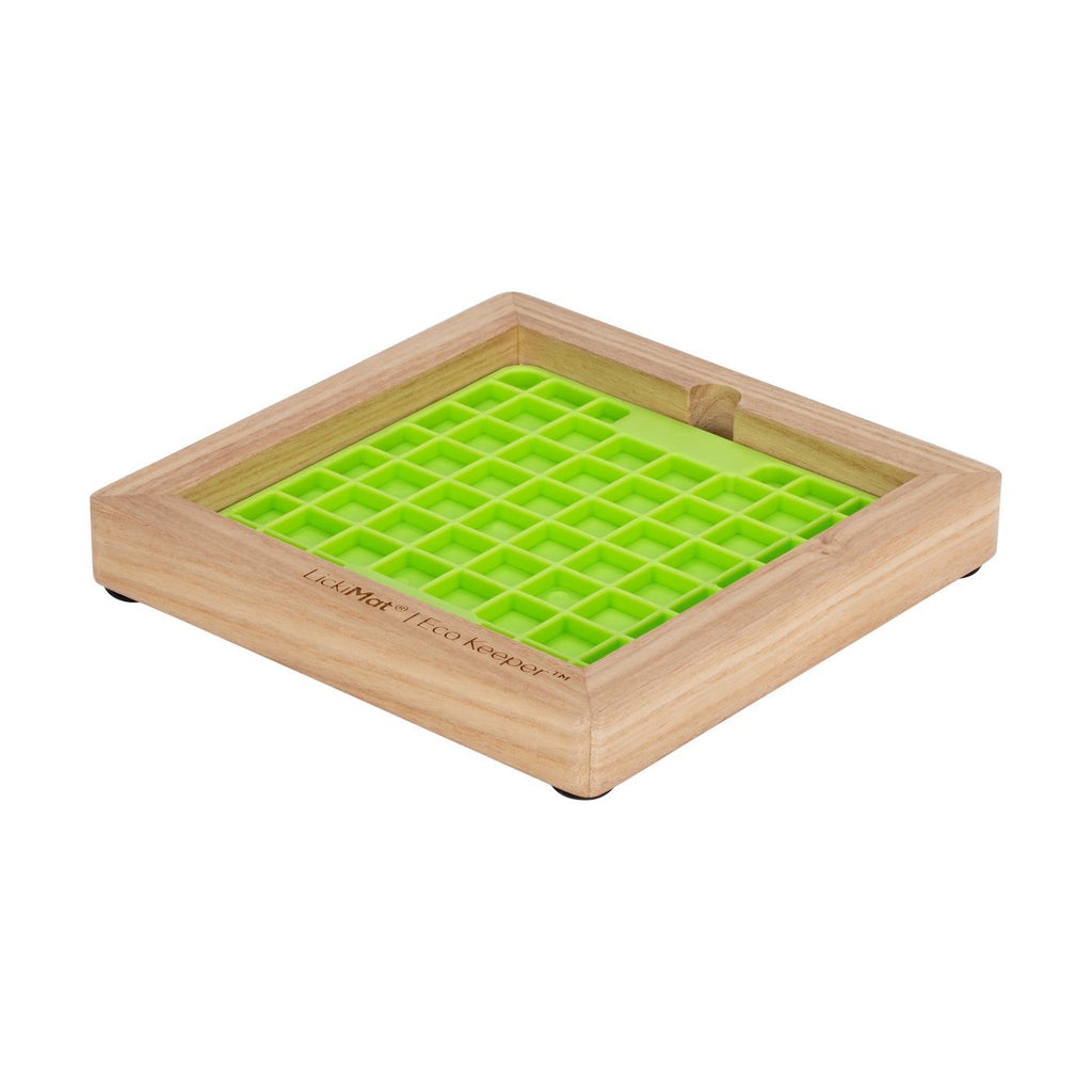 Lickimat Wooden Eco Slow Feeder Keeper - For Mini Lick Mats
