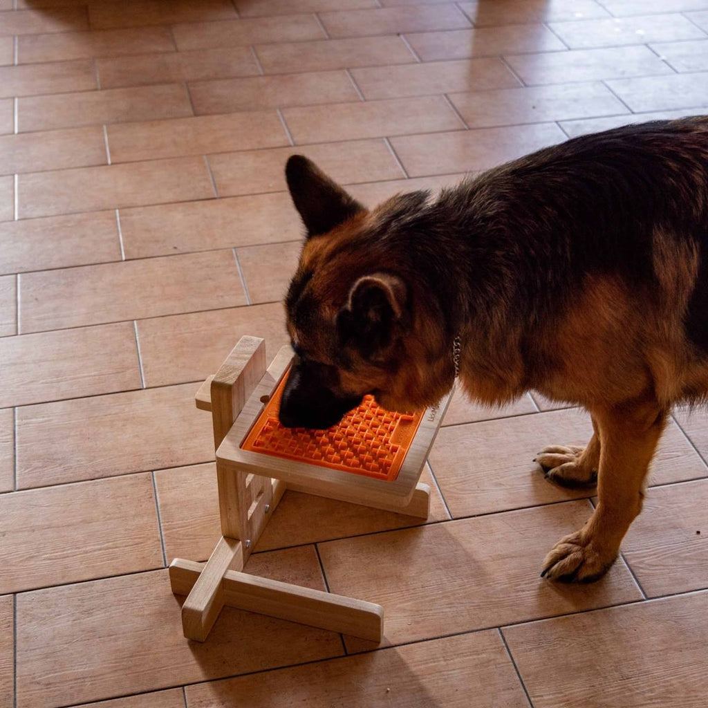 Lickimat Slow Feeder Bowl Adjustable Elevation Riser for Classic Lick Mats