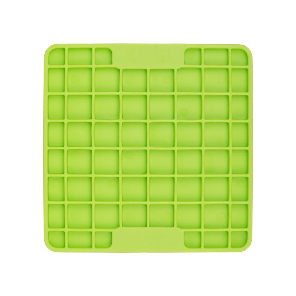 Lickimat Mini Playdate Slow Food Bowl Anti-Anxiety Mat for Dogs - Green