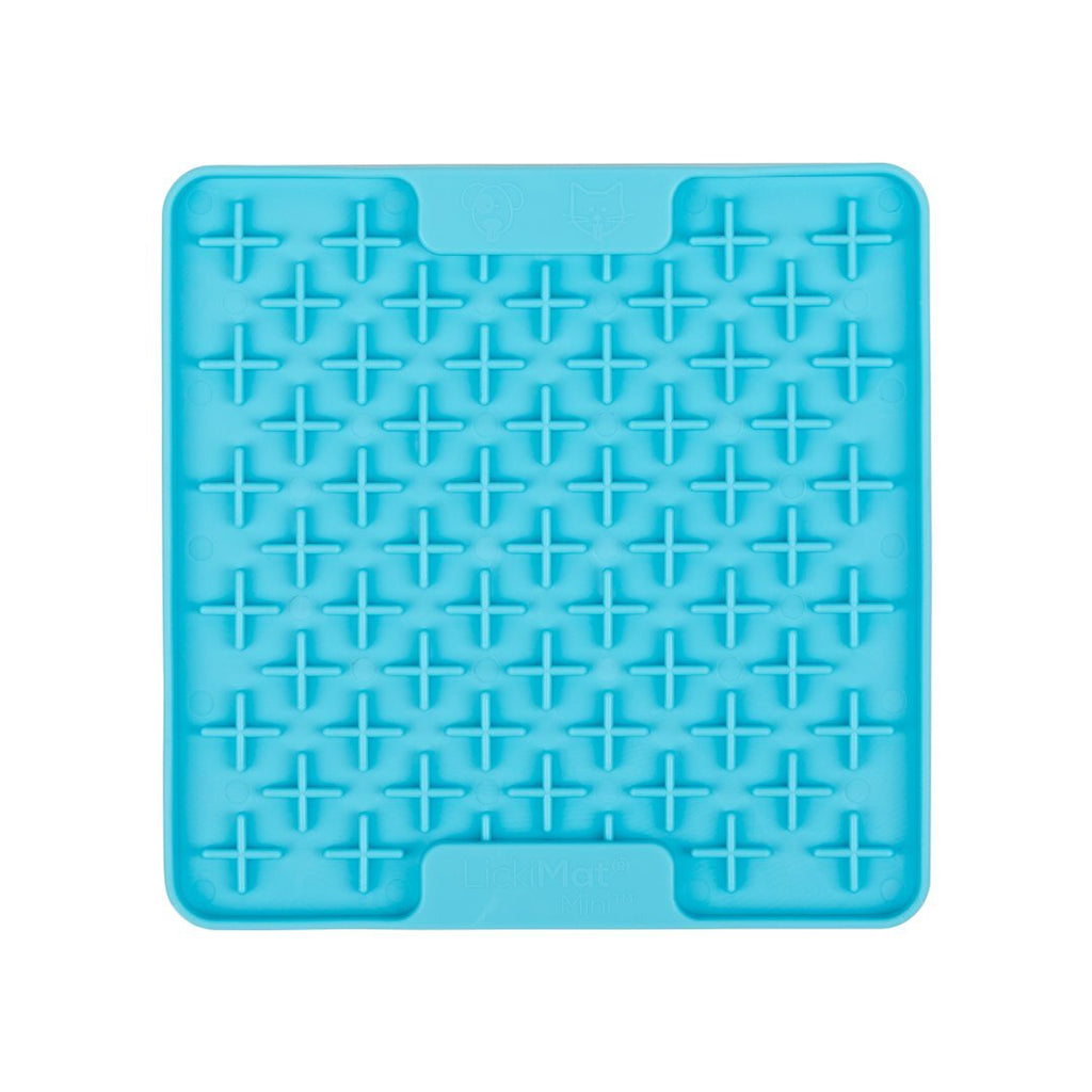 Lickimat Mini Buddy Slow Food Bowl Anti-Anxiety Mat for Dogs - Turquoise