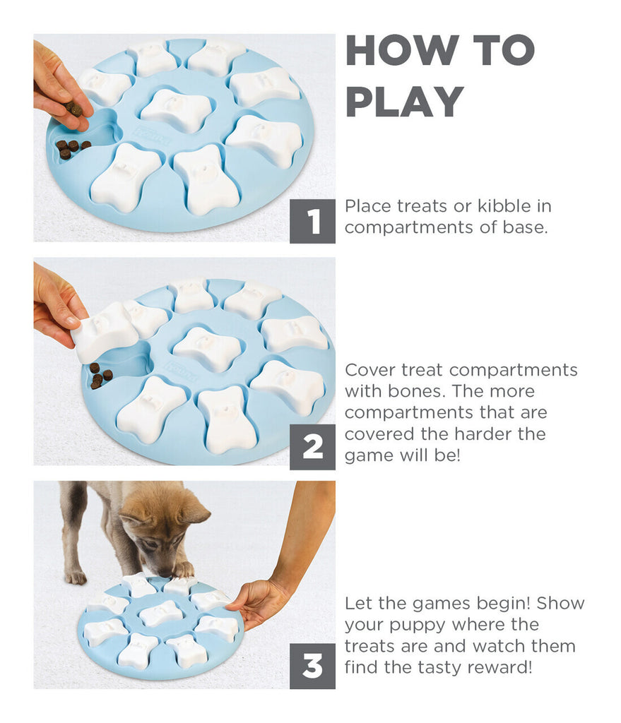 Nina Ottosson Smart Interactive Puzzle Dog Toy for Puppies - Level 1