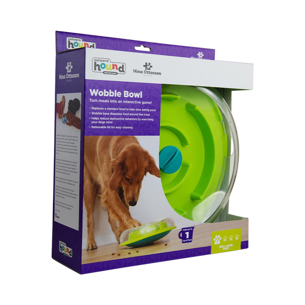 Nina Ottosson Wobble Bowl Food & Treat Dispensing Dog Toy 