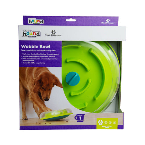 Nina Ottosson Wobble Bowl Food & Treat Dispensing Dog Toy 