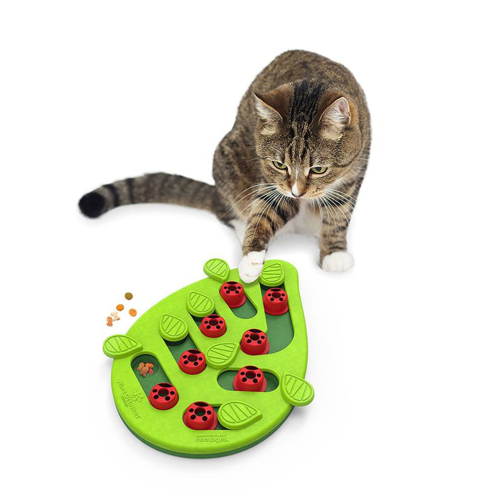 Nina Ottosson Puzzle & Play Buggin Out Treat Dispensing Cat Toy - Green 