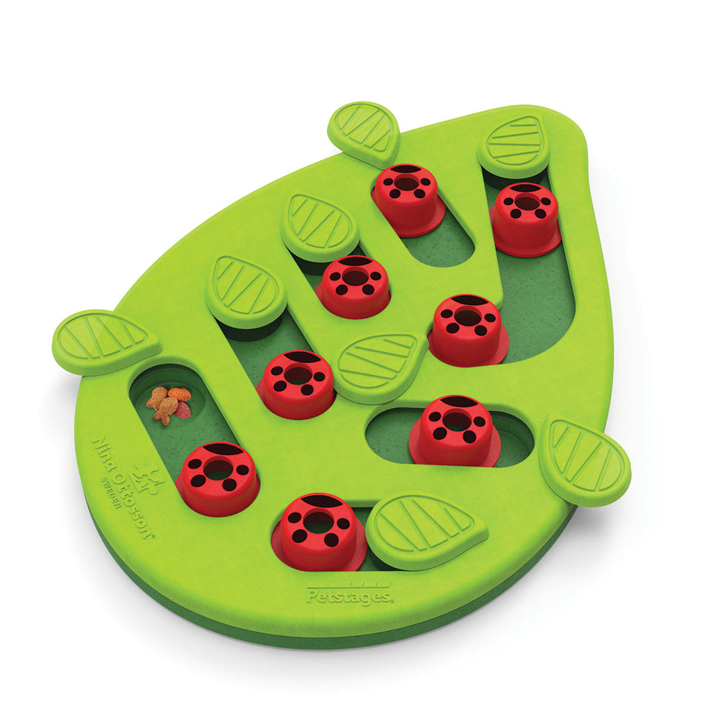 Nina Ottosson Puzzle & Play Buggin Out Treat Dispensing Cat Toy - Green 