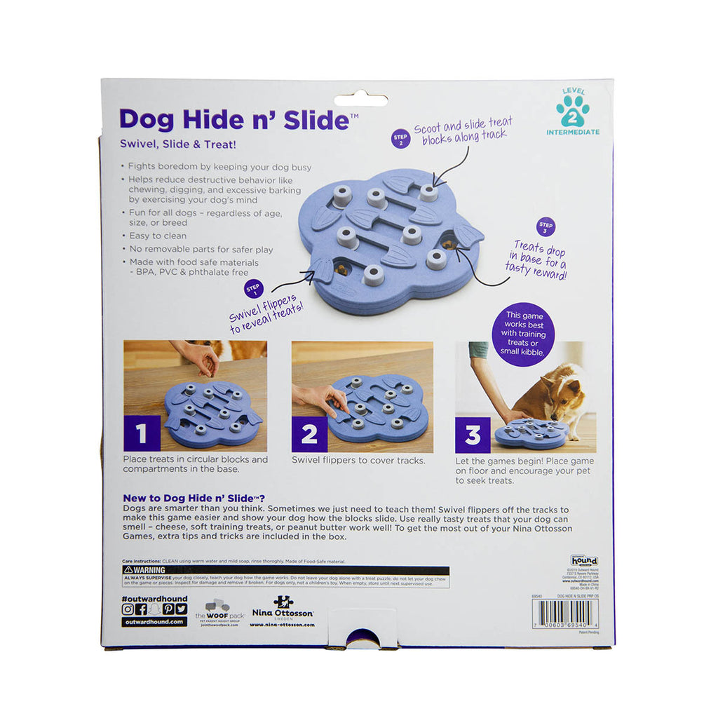 Nina Ottosson Hide N Slide Treat Dispensing Interactive Dog Game Level 2