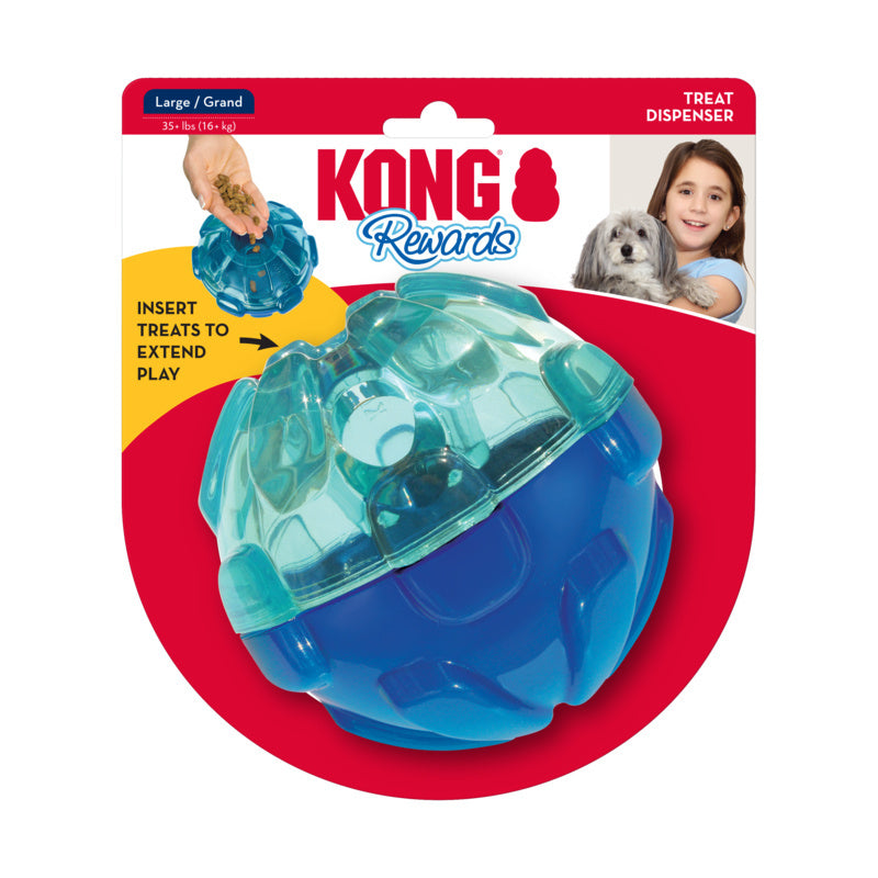 KONG Rewards Ball Interactive Treat Dispening Dog Toy - Pack of 4