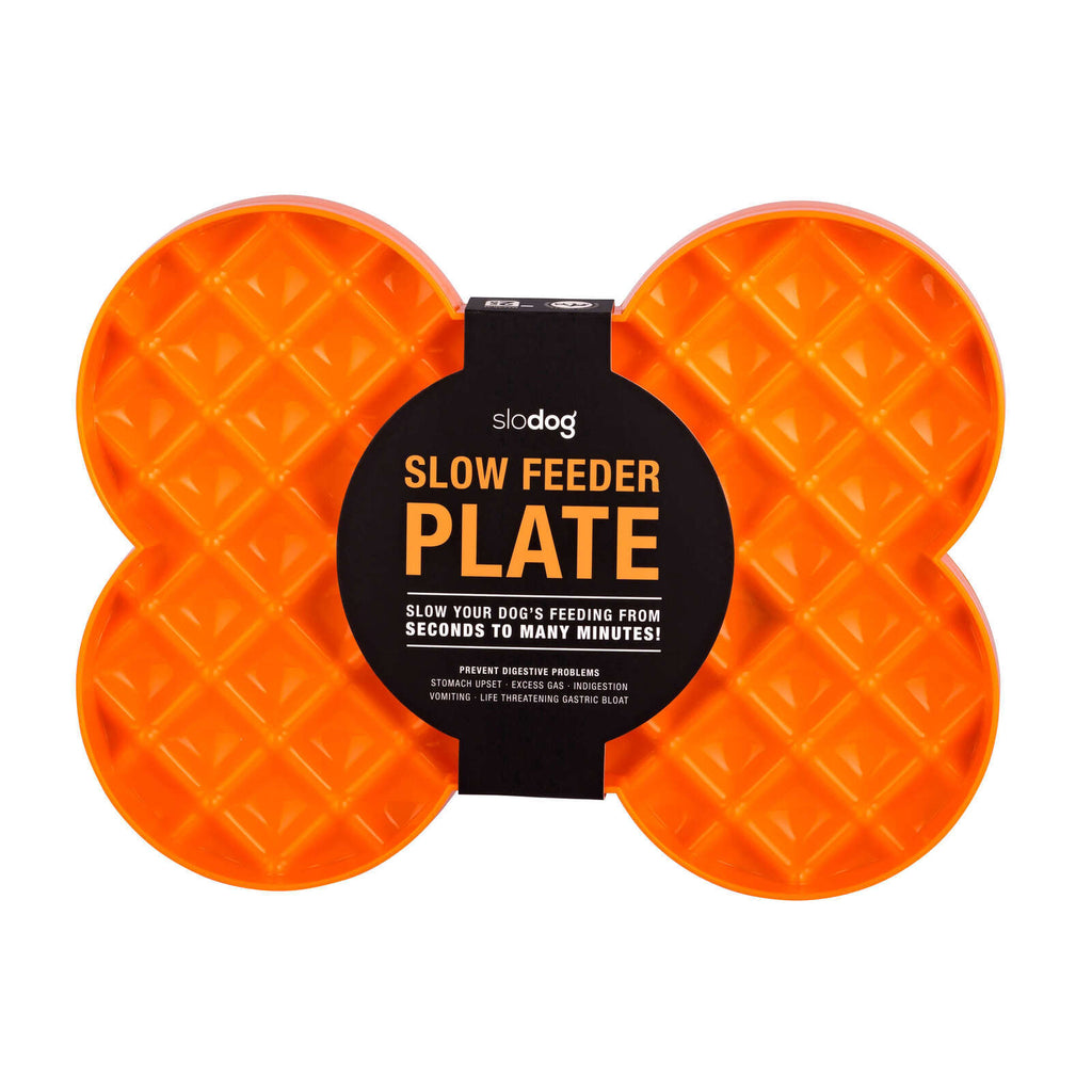 Lickimat SloDog Bone-Shaped Slow Food Plate