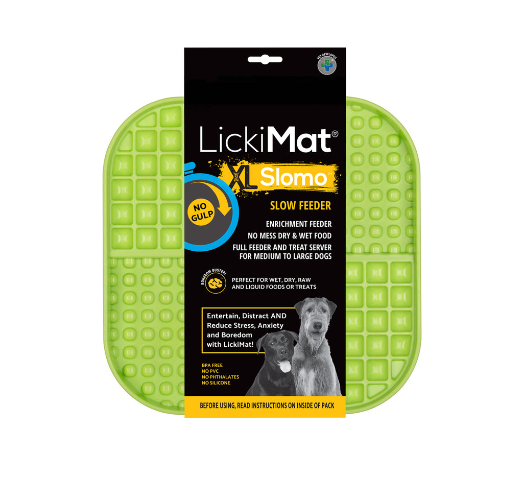 LickiMat Slomo Wet & Dry Double Slow Food Dog Bowl - X-Large