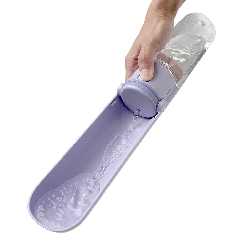 Ibiyaya PupOasis Fold & Go Dog Water Bottle - Lavender or White