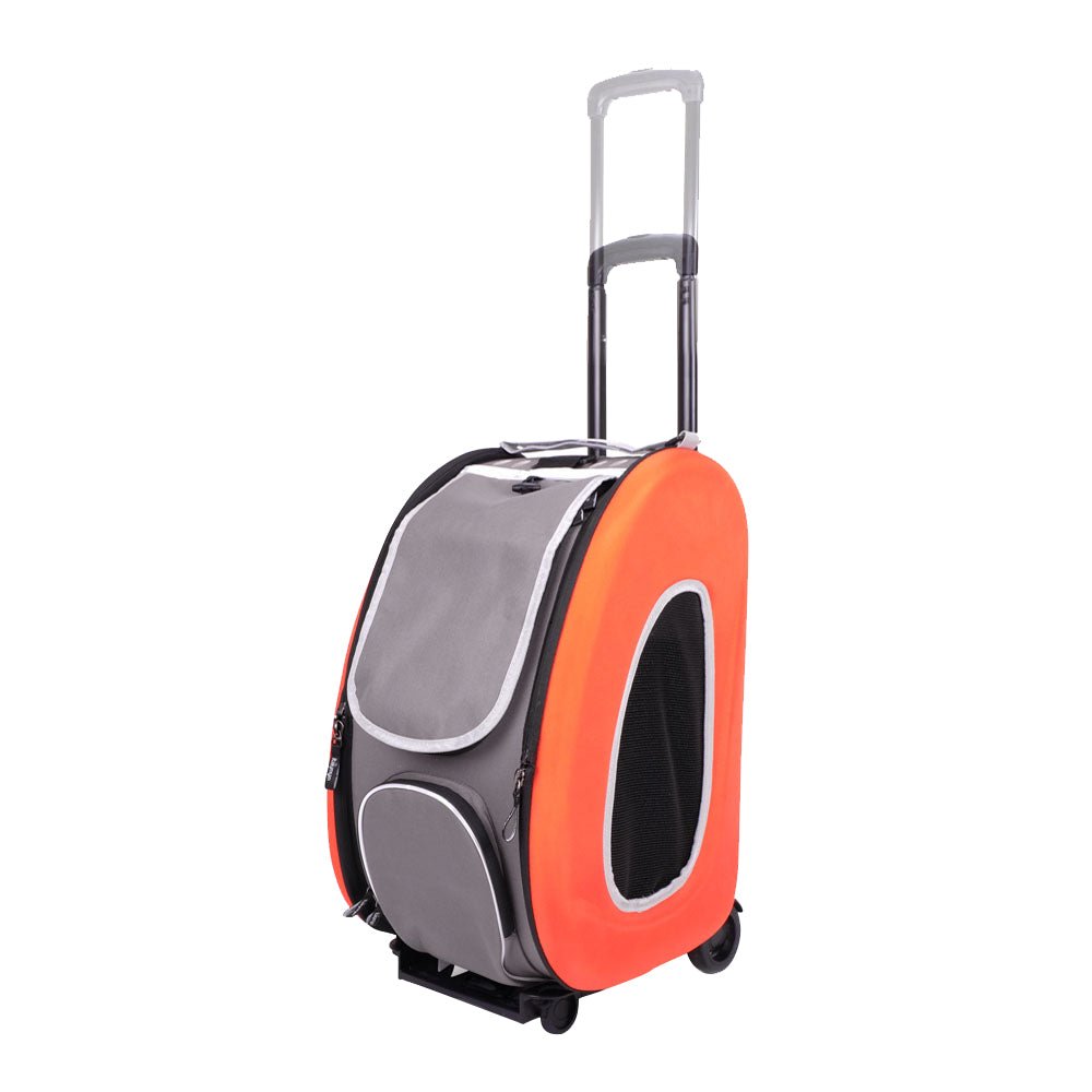 Ibiyaya EVA Pet Carrier/Wheeled Carrier - Tangerine