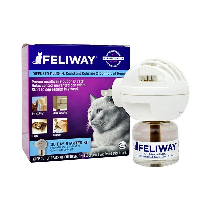 Feliway Calming Pheromone for Cats - Diffuser Kit with 48ml Bottle