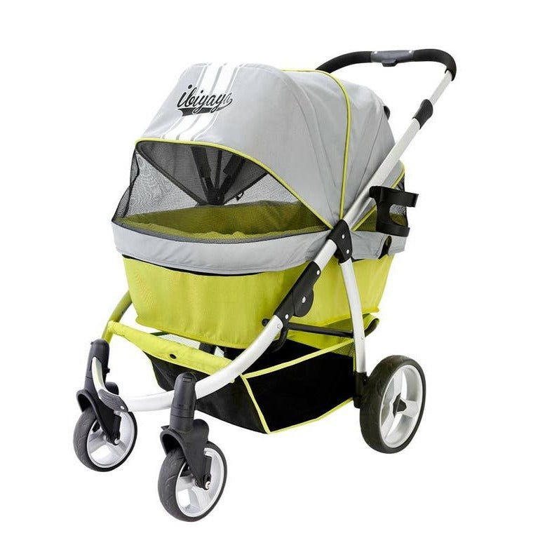 Ibiyaya Collapsible Elegant Retro Pet Stroller - Green