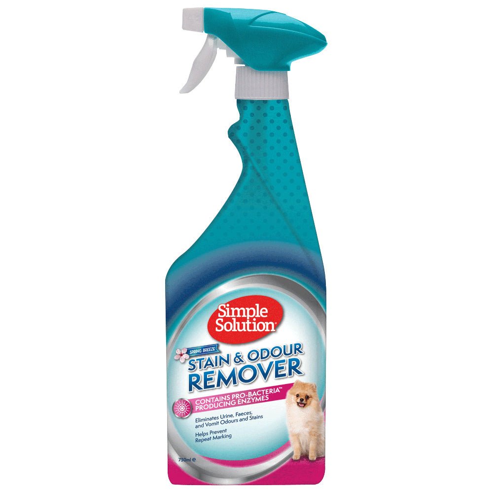 Simple Solution Dog Stain & Odour Remover Enzyme Spray - Spring Breeze 750ml