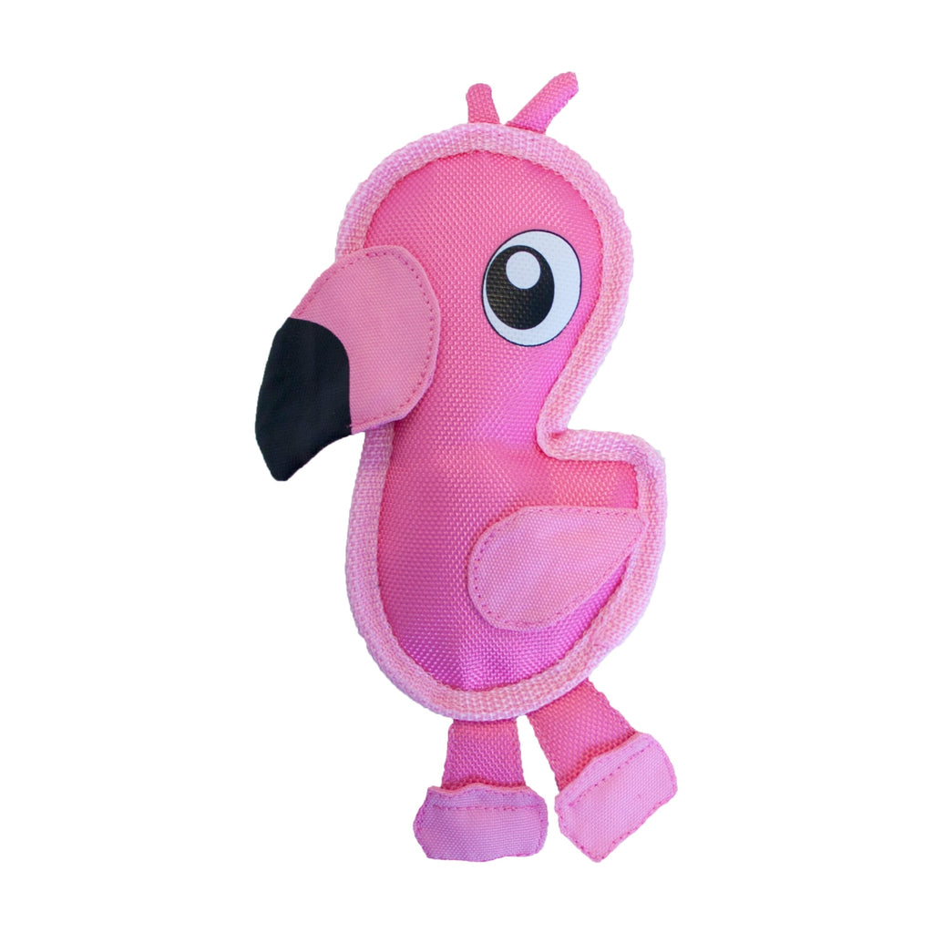 Outward Hound Fire Biterz Tough Squeaker Toy - Pink Flamingo