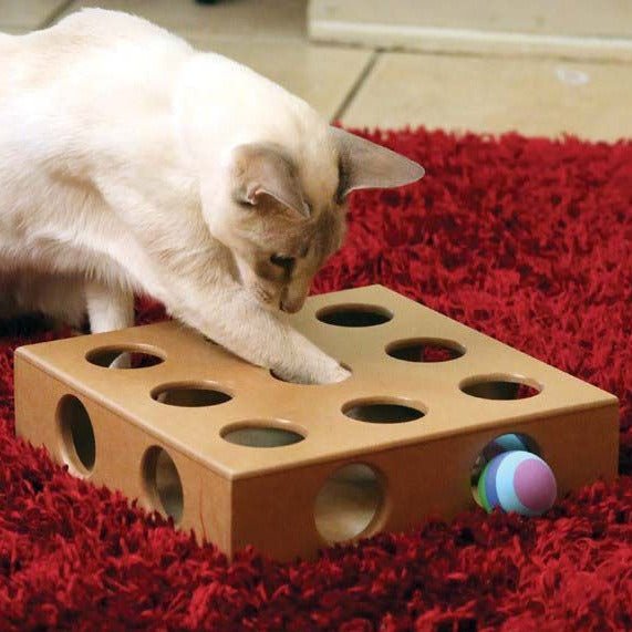 SmartCat Original Peek-And-Play Cat Toy Box With Bonus Toys