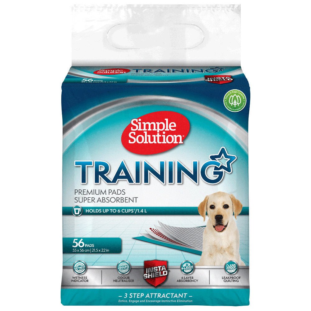 Simple Solution Super Absorbent Odour Neutralising Dog Training Pads - 56 Pads