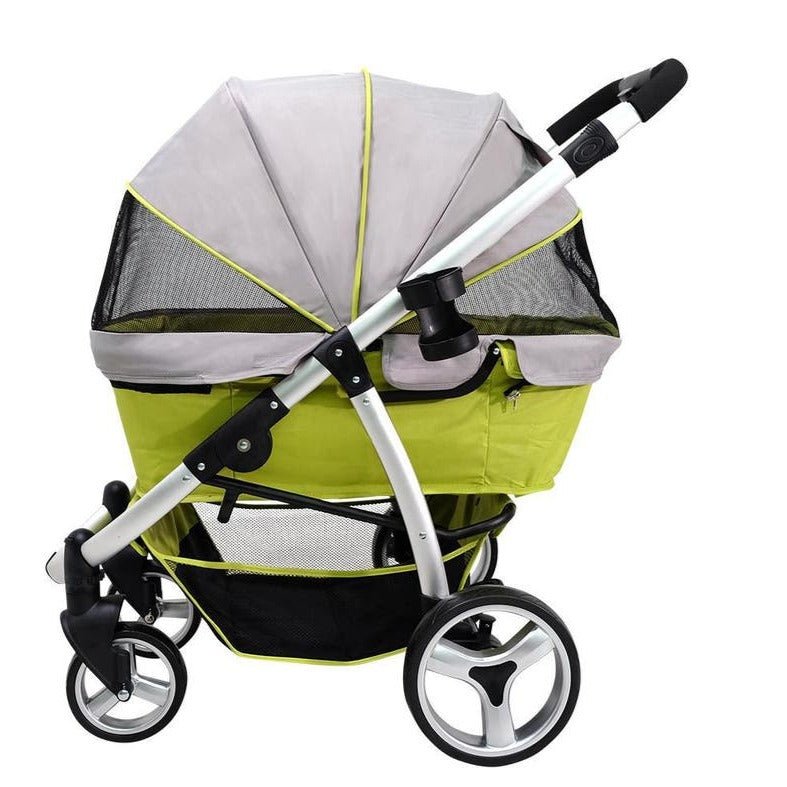 Ibiyaya Collapsible Elegant Retro Pet Stroller - Green