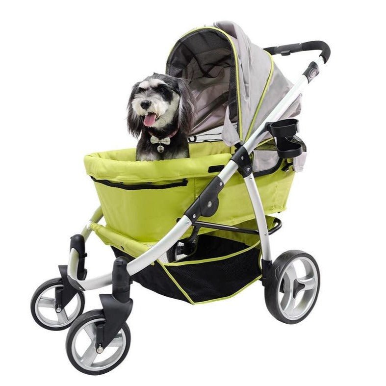 Ibiyaya Collapsible Elegant Retro Pet Stroller - Green