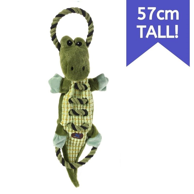 Charming Pet Ropes-A-Go-Go Jungle Gator Dog Toy