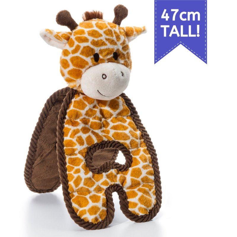 Charming Pet Cuddle Tugs Giraffe Dog Toy