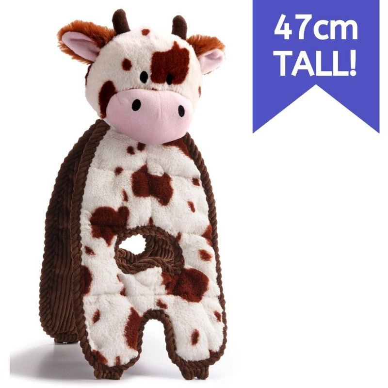 Charming Pet Cuddle Tugs Cow Dog Toy