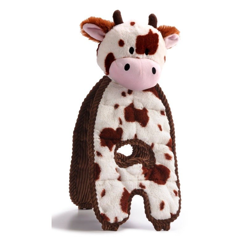 Charming Pet Cuddle Tugs Cow Dog Toy