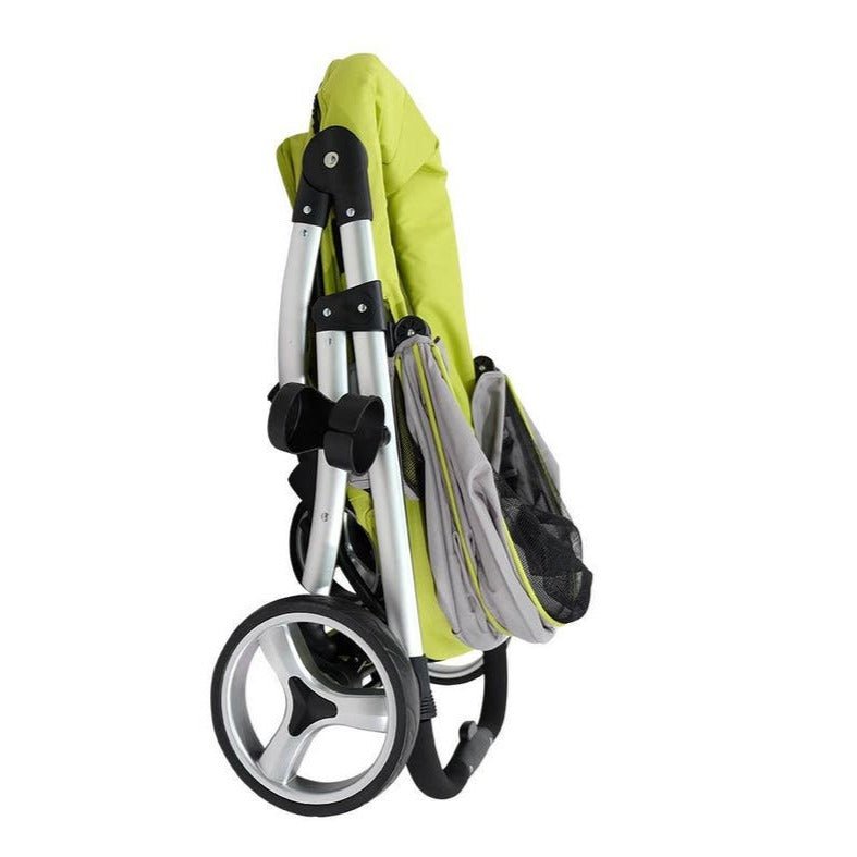 Ibiyaya Collapsible Elegant Retro Pet Stroller - Green