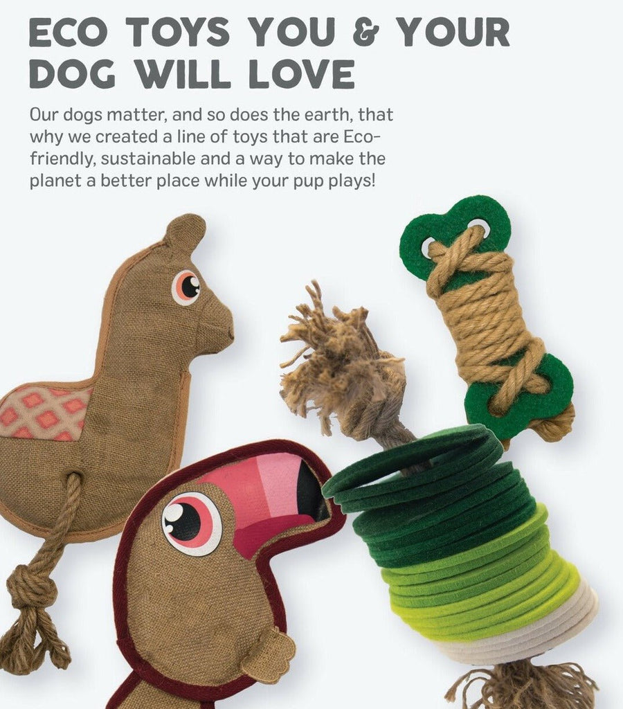 Outward Hound Rope N Rings Felt & Jute Dental Dog Toy