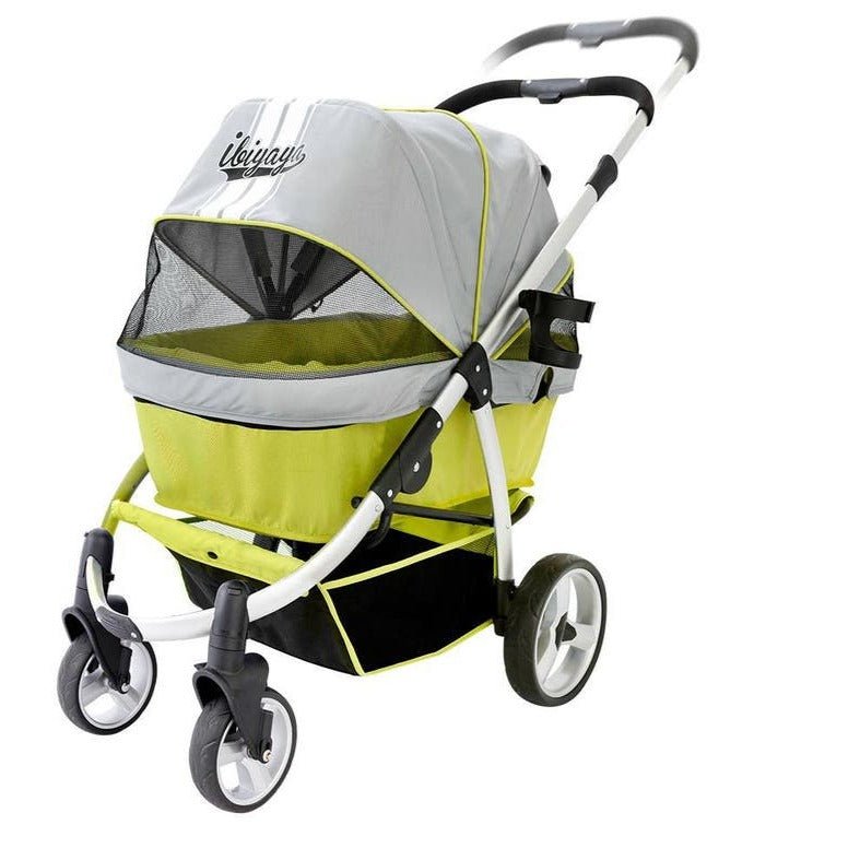 Ibiyaya Collapsible Elegant Retro Pet Stroller - Green