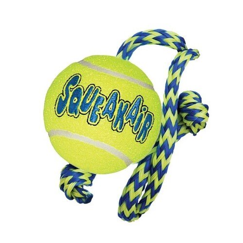 KONG Airdog Squeaker Ball Rope - 3 Units