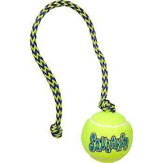 KONG Airdog Squeaker Ball Rope - 3 Units