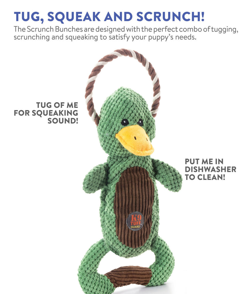 Charming Pet Scrunch Bunch Duck Dog Toy