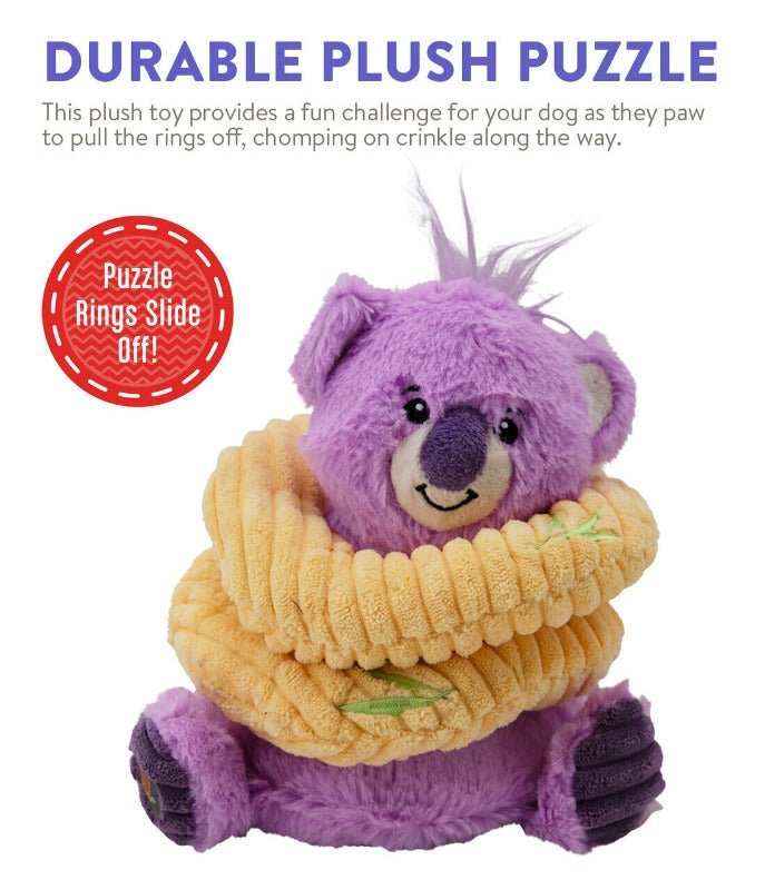 Charming Pet Ringamals Koala Plush Puzzle Dog Toy