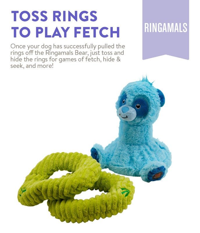 Charming Pet Ringamals Panda Plush Puzzle Dog Toy
