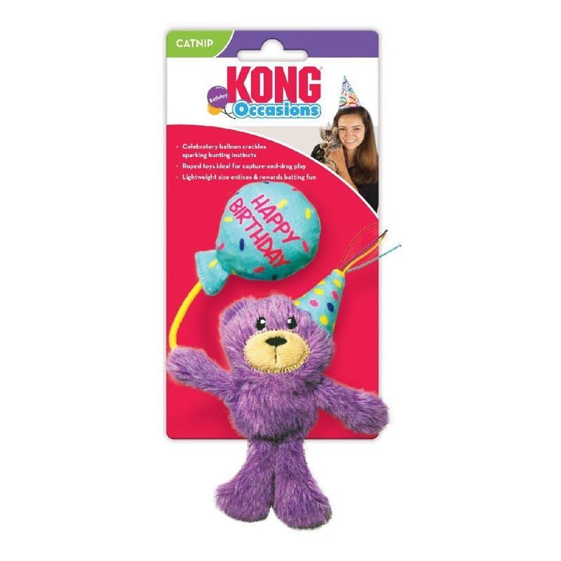 KONG Cat Occasions Birthday Teddy - 3 Units