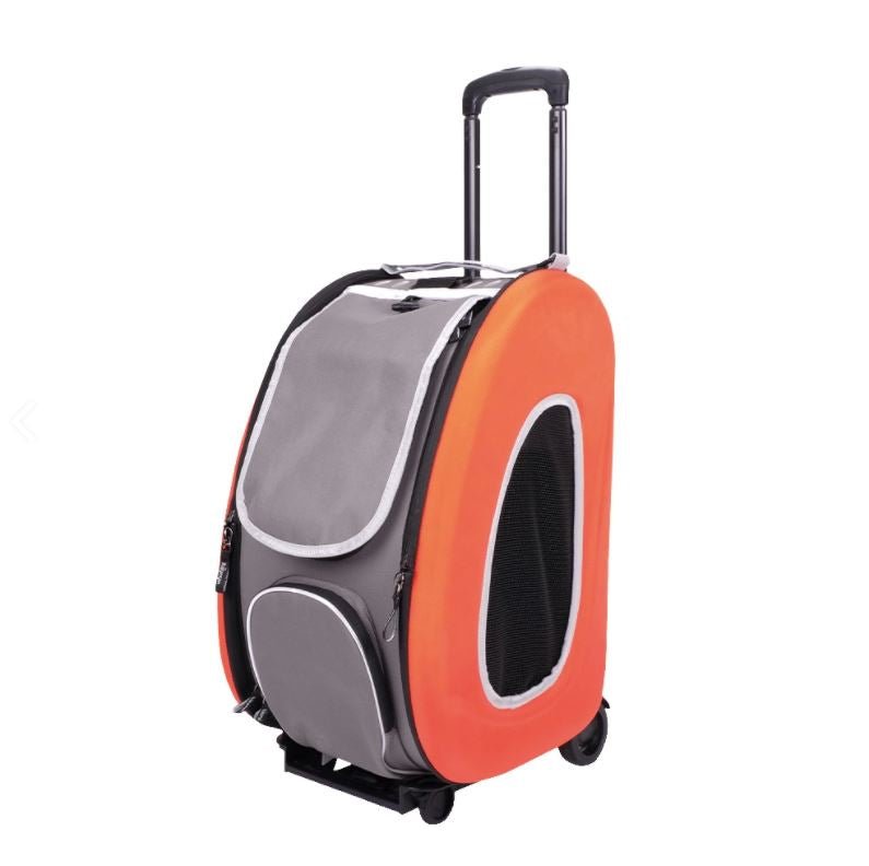 Ibiyaya EVA Pet Carrier/Wheeled Carrier - Tangerine