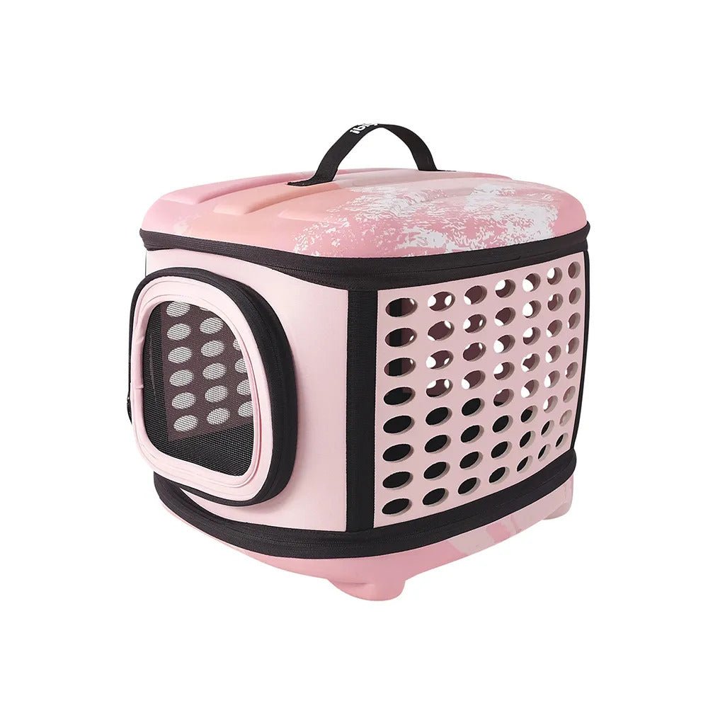 Ibiyaya Collapsible Travelling Pet Carrier - Pink Sunset