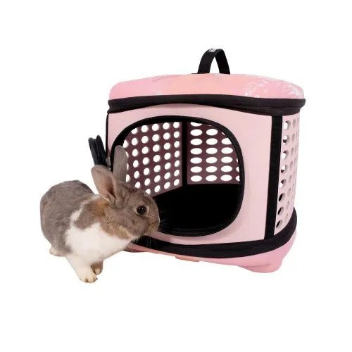 Ibiyaya Collapsible Travelling Pet Carrier - Pink Sunset