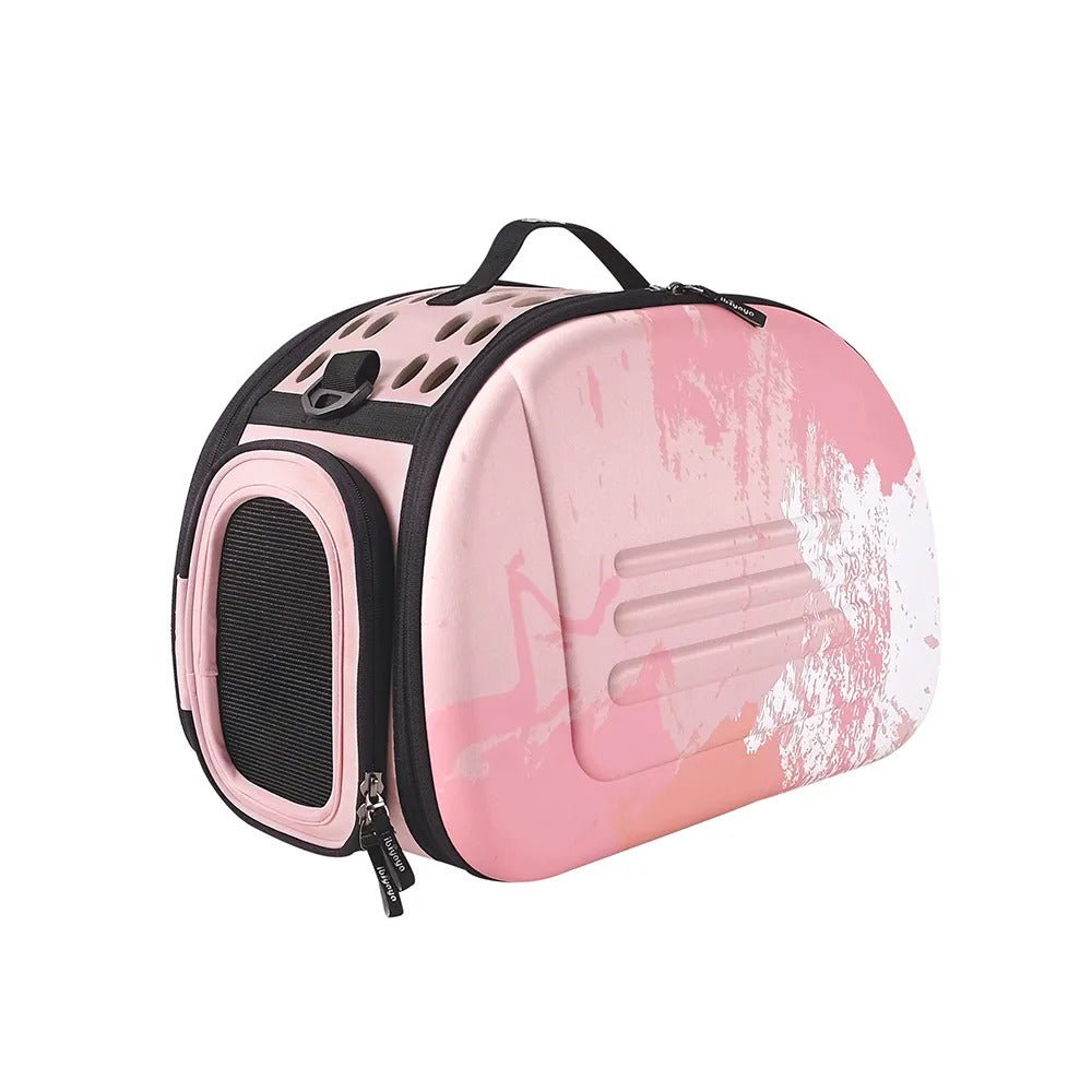 Ibiyaya Collapsible Shoulder Pet Carrier - Pink Sunset