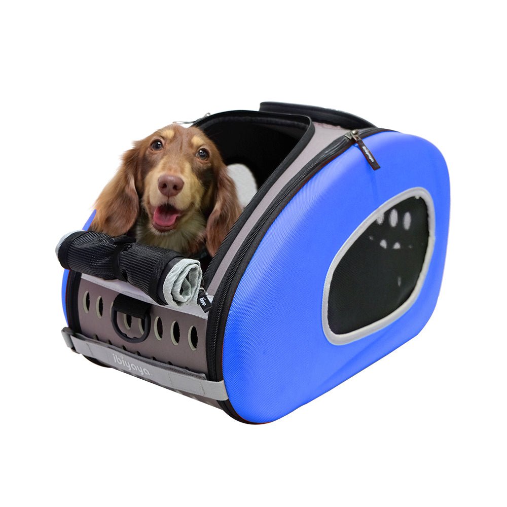 Ibiyaya EVA Pet Carrier/Wheeled Carrier - Royal Blue