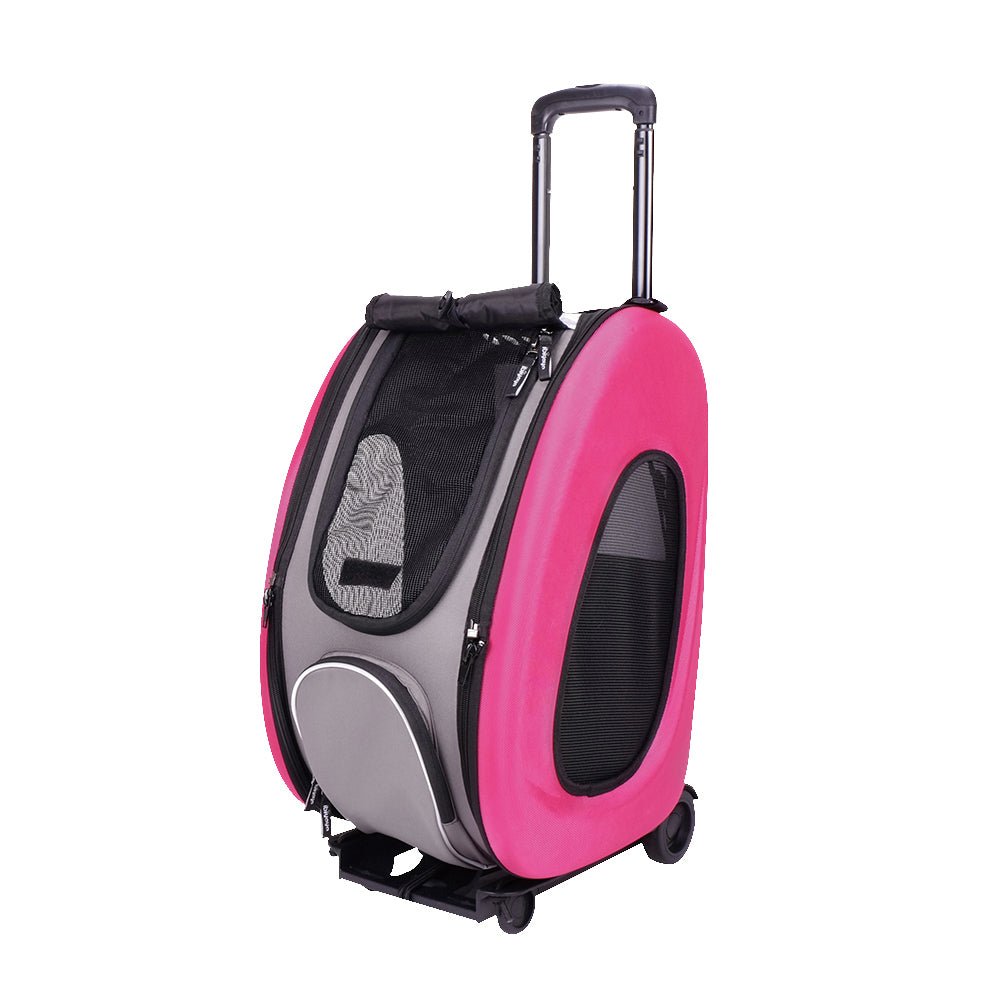 Ibiyaya EVA Pet Carrier/Wheeled Carrier - Hot Pink